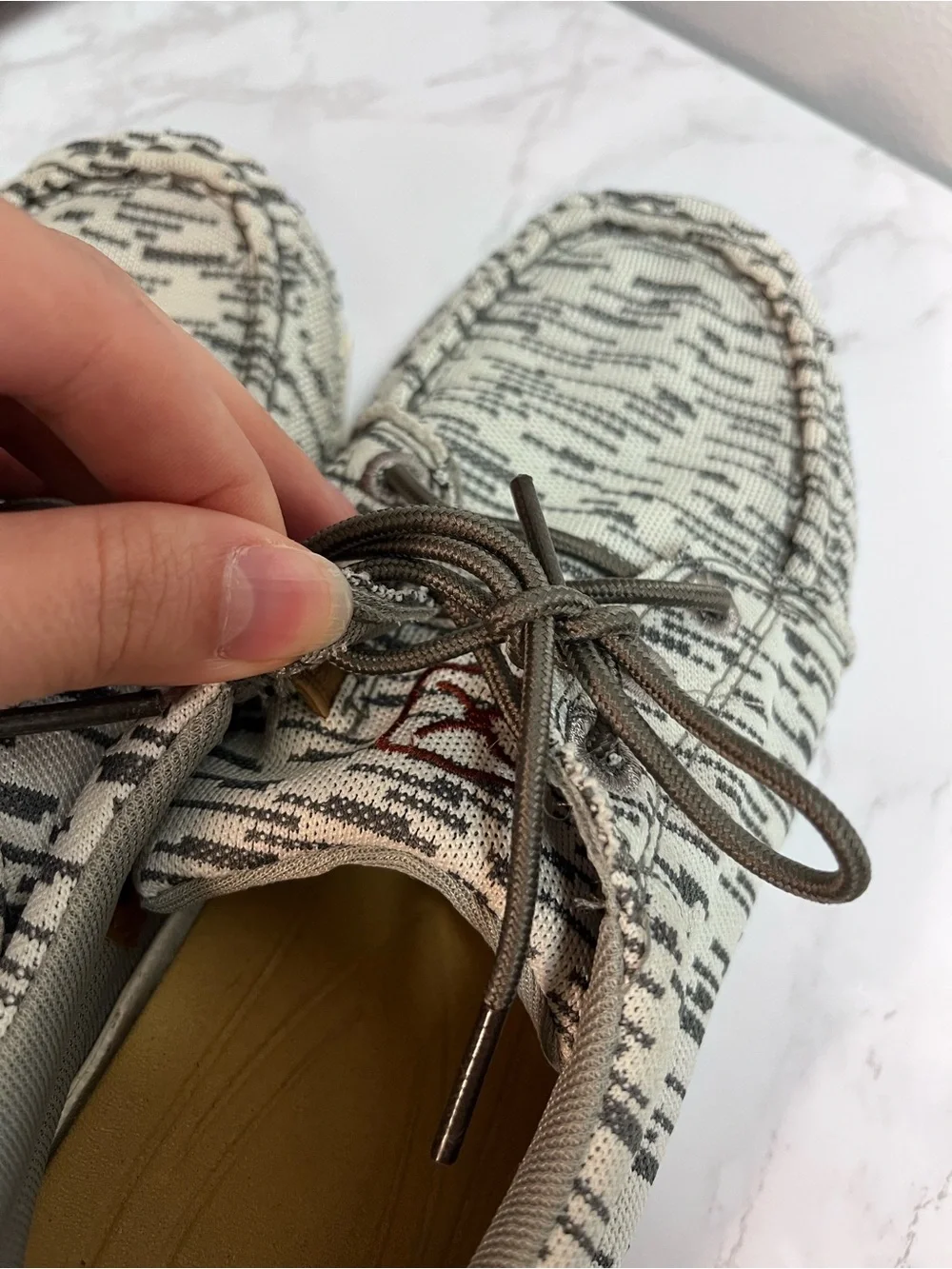 Twisted X Mens Size 6M Eco-Tred Fabric Leather Upper Boat Shoes Casual Lace Up
